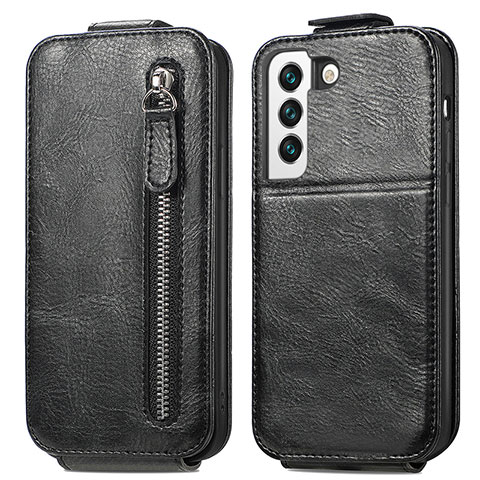 Handyhülle Hülle Flip Tasche Leder für Samsung Galaxy S25 5G Schwarz