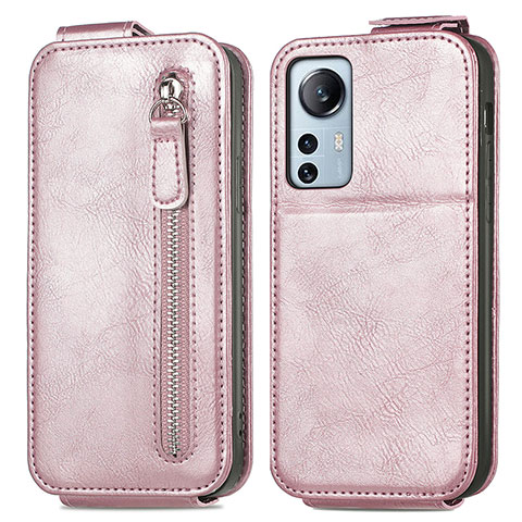 Handyhülle Hülle Flip Tasche Leder für Xiaomi Mi 12 Lite 5G Rosegold