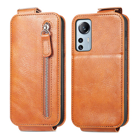 Handyhülle Hülle Flip Tasche Leder für Xiaomi Mi 12X 5G Braun