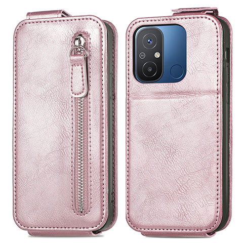 Handyhülle Hülle Flip Tasche Leder für Xiaomi Poco C55 Rosegold