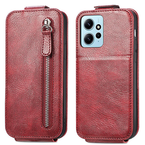 Handyhülle Hülle Flip Tasche Leder für Xiaomi Redmi Note 12 4G Rot