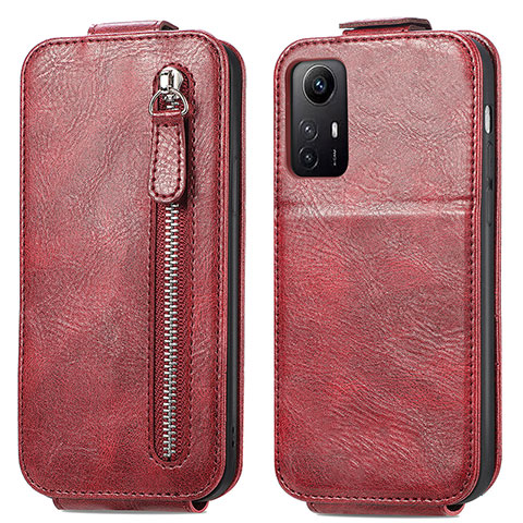 Handyhülle Hülle Flip Tasche Leder für Xiaomi Redmi Note 12S Rot