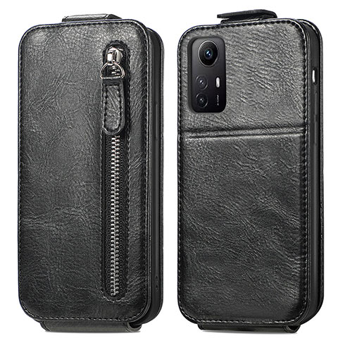 Handyhülle Hülle Flip Tasche Leder für Xiaomi Redmi Note 12S Schwarz