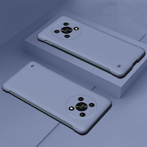 Handyhülle Hülle Hartschalen Kunststoff Rahmenlos Schutzhülle Tasche Matt für Huawei Honor X9 5G Lavendel Grau