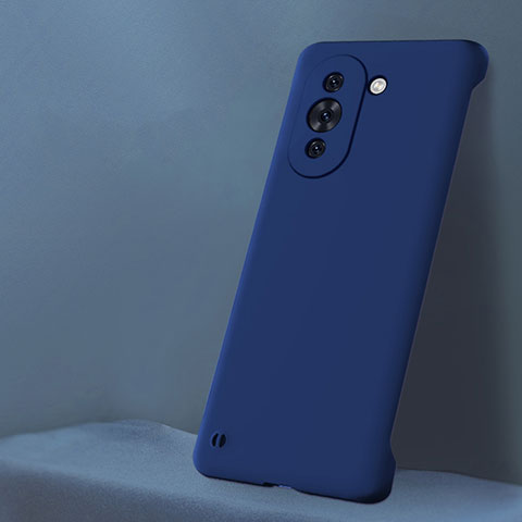 Handyhülle Hülle Hartschalen Kunststoff Rahmenlos Schutzhülle Tasche Matt für Huawei Nova 10 Blau