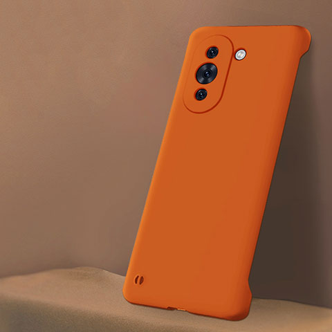 Handyhülle Hülle Hartschalen Kunststoff Rahmenlos Schutzhülle Tasche Matt für Huawei Nova 10 Orange