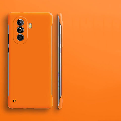 Handyhülle Hülle Hartschalen Kunststoff Rahmenlos Schutzhülle Tasche Matt für Huawei Nova Y70 Plus Orange