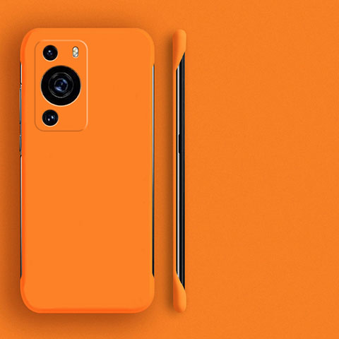 Handyhülle Hülle Hartschalen Kunststoff Rahmenlos Schutzhülle Tasche Matt für Huawei P60 Pro Orange