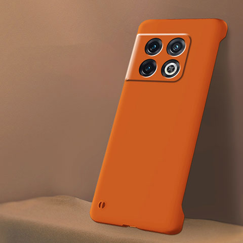 Handyhülle Hülle Hartschalen Kunststoff Rahmenlos Schutzhülle Tasche Matt für OnePlus 10 Pro 5G Orange