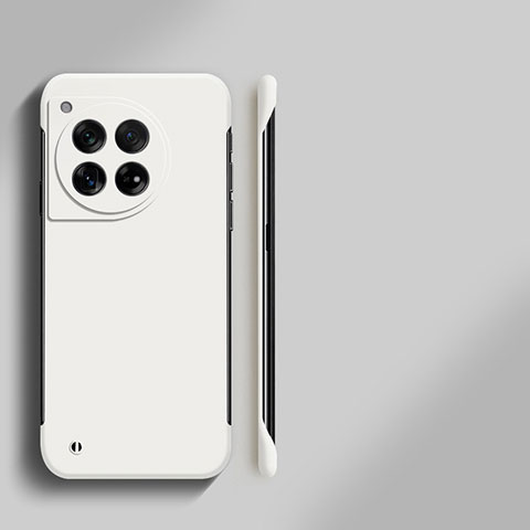 Handyhülle Hülle Hartschalen Kunststoff Rahmenlos Schutzhülle Tasche Matt für OnePlus 12R 5G Weiß