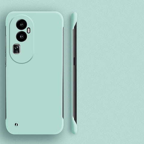 Handyhülle Hülle Hartschalen Kunststoff Rahmenlos Schutzhülle Tasche Matt für Oppo Reno10 Pro+ Plus 5G Cyan