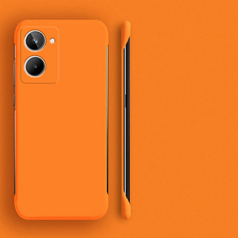 Handyhülle Hülle Hartschalen Kunststoff Rahmenlos Schutzhülle Tasche Matt für Realme 10 Pro 5G Orange