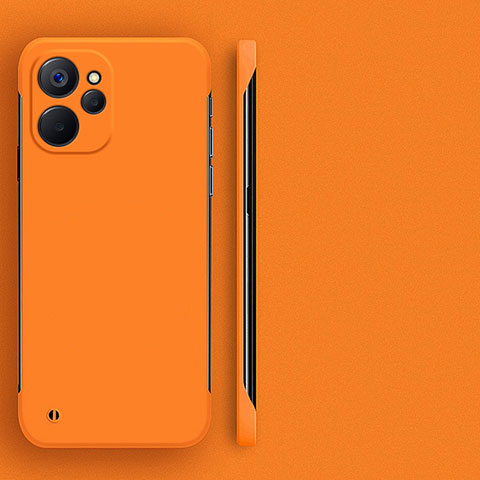 Handyhülle Hülle Hartschalen Kunststoff Rahmenlos Schutzhülle Tasche Matt für Realme 10T 5G Orange