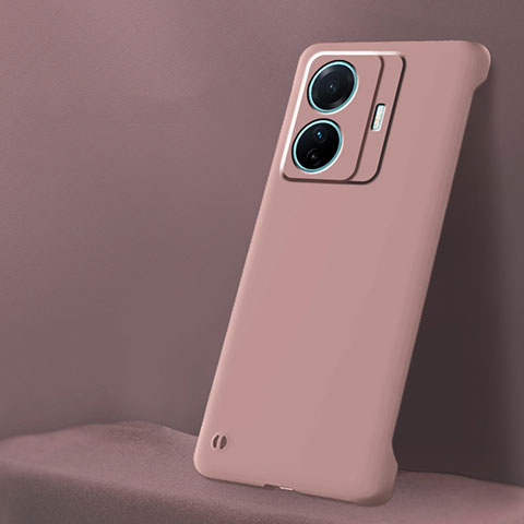 Handyhülle Hülle Hartschalen Kunststoff Rahmenlos Schutzhülle Tasche Matt für Vivo iQOO Z6 Pro 5G Rosa