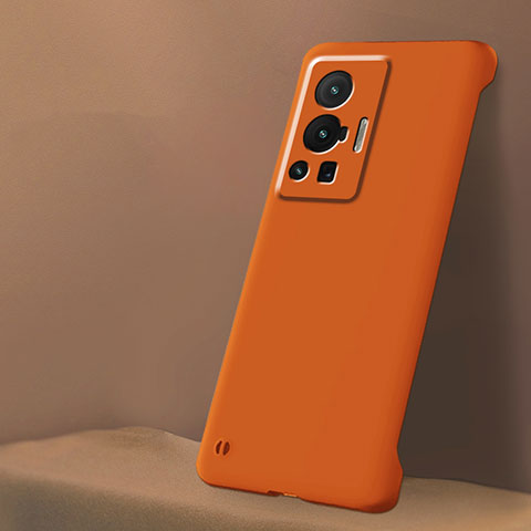 Handyhülle Hülle Hartschalen Kunststoff Rahmenlos Schutzhülle Tasche Matt für Vivo X70 Pro 5G Orange