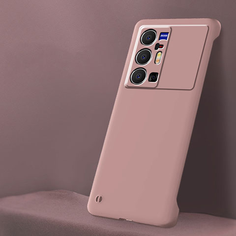 Handyhülle Hülle Hartschalen Kunststoff Rahmenlos Schutzhülle Tasche Matt für Vivo X70 Pro+ Plus 5G Rosa