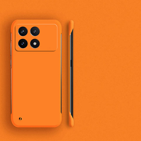 Handyhülle Hülle Hartschalen Kunststoff Rahmenlos Schutzhülle Tasche Matt für Xiaomi Redmi K70 5G Orange