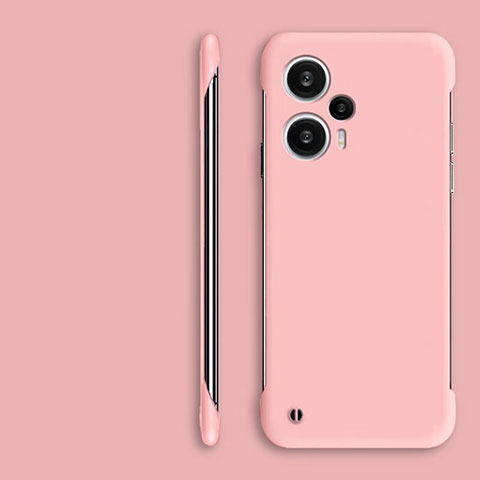 Handyhülle Hülle Hartschalen Kunststoff Rahmenlos Schutzhülle Tasche Matt für Xiaomi Redmi Note 12 Turbo 5G Rosa