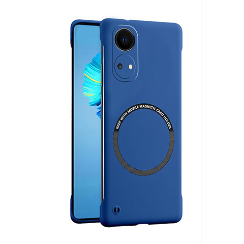 Handyhülle Hülle Hartschalen Kunststoff Rahmenlos Schutzhülle Tasche Matt mit Mag-Safe Magnetic Magnetisch für Huawei Honor X7 Blau