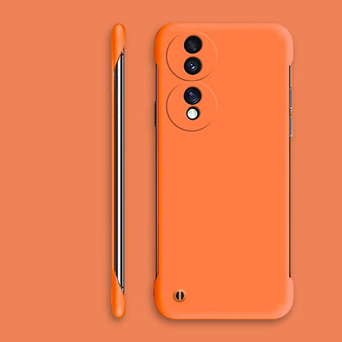 Handyhülle Hülle Hartschalen Kunststoff Rahmenlos Schutzhülle Tasche Matt P01 für Huawei Honor 70 5G Orange