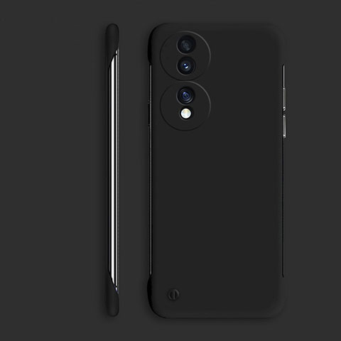 Handyhülle Hülle Hartschalen Kunststoff Rahmenlos Schutzhülle Tasche Matt P01 für Huawei Honor 70 5G Schwarz