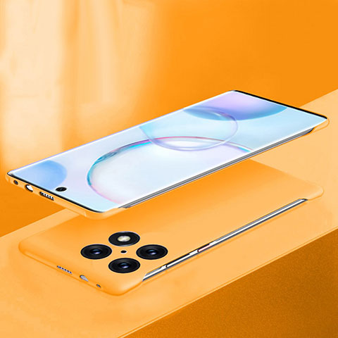 Handyhülle Hülle Hartschalen Kunststoff Rahmenlos Schutzhülle Tasche Matt P01 für OnePlus 10 Pro 5G Orange