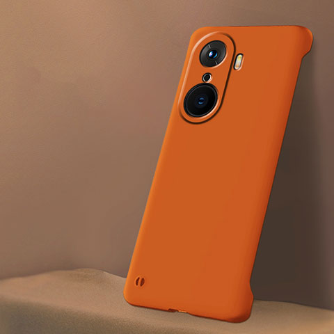 Handyhülle Hülle Hartschalen Kunststoff Rahmenlos Schutzhülle Tasche Matt Z01 für Huawei Honor 60 5G Orange