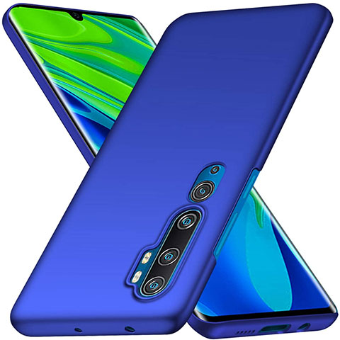 Handyhülle Hülle Hartschalen Kunststoff Schutzhülle Tasche Matt D01 für Xiaomi Mi Note 10 Blau