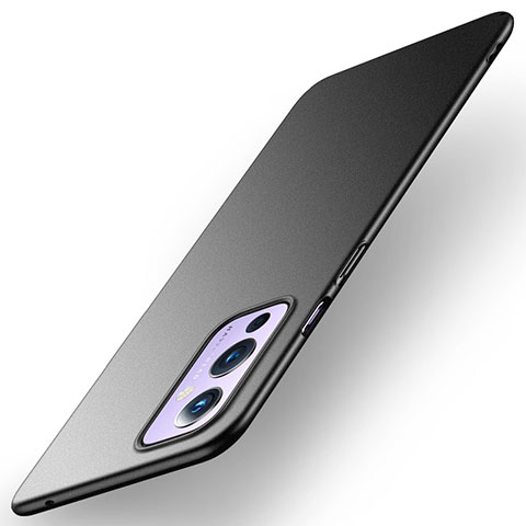 Handyhülle Hülle Hartschalen Kunststoff Schutzhülle Tasche Matt für OnePlus 9 5G Schwarz