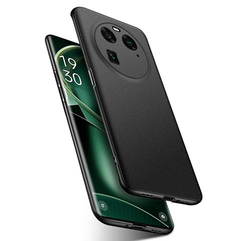 Handyhülle Hülle Hartschalen Kunststoff Schutzhülle Tasche Matt für Oppo Find X6 5G Schwarz