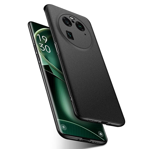 Handyhülle Hülle Hartschalen Kunststoff Schutzhülle Tasche Matt für Oppo Find X6 Pro 5G Schwarz