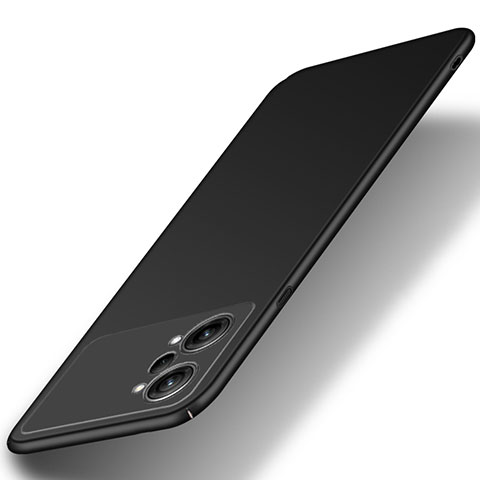 Handyhülle Hülle Hartschalen Kunststoff Schutzhülle Tasche Matt für Oppo K10 Pro 5G Schwarz