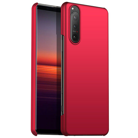 Handyhülle Hülle Hartschalen Kunststoff Schutzhülle Tasche Matt für Sony Xperia 1 IV SO-51C Rot