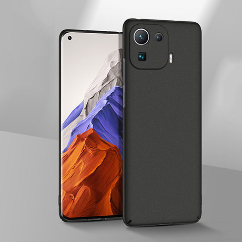 Handyhülle Hülle Hartschalen Kunststoff Schutzhülle Tasche Matt für Xiaomi Mi 11 Pro 5G Schwarz