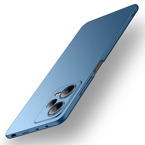 Handyhülle Hülle Hartschalen Kunststoff Schutzhülle Tasche Matt für Xiaomi Redmi Note 12 Pro 5G Blau