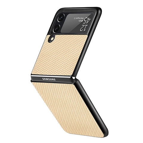 Handyhülle Hülle Hartschalen Kunststoff Schutzhülle Tasche Matt H05 für Samsung Galaxy Z Flip3 5G Gold