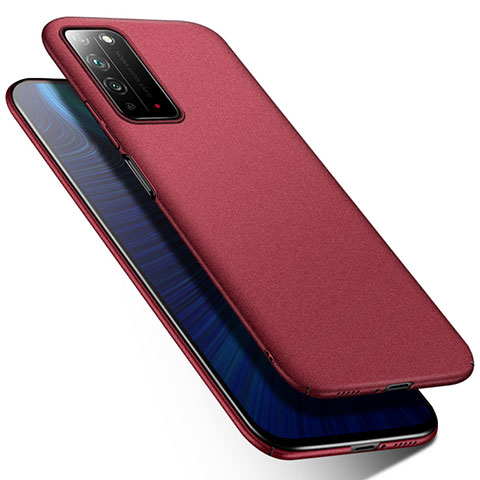 Handyhülle Hülle Hartschalen Kunststoff Schutzhülle Tasche Matt M01 für Huawei Honor X10 5G Rot