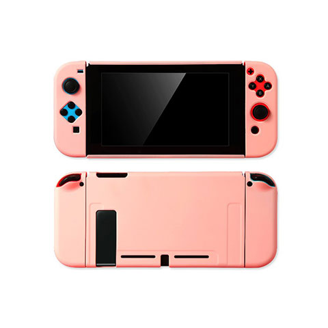 Handyhülle Hülle Hartschalen Kunststoff Schutzhülle Tasche Matt M01 für Nintendo Switch Rosa