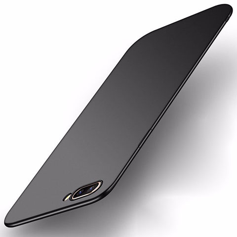 Handyhülle Hülle Hartschalen Kunststoff Schutzhülle Tasche Matt M01 für Oppo A12e Schwarz