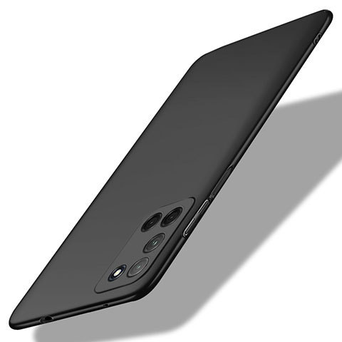 Handyhülle Hülle Hartschalen Kunststoff Schutzhülle Tasche Matt M01 für Oppo A52 Schwarz