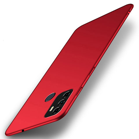 Handyhülle Hülle Hartschalen Kunststoff Schutzhülle Tasche Matt M01 für Oppo A53 Rot