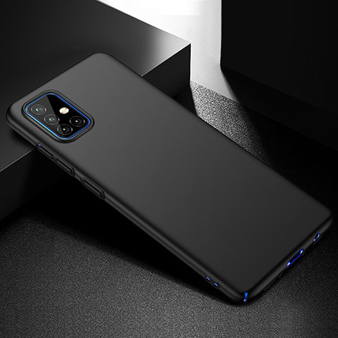 Handyhülle Hülle Hartschalen Kunststoff Schutzhülle Tasche Matt M01 für Samsung Galaxy A51 4G Schwarz