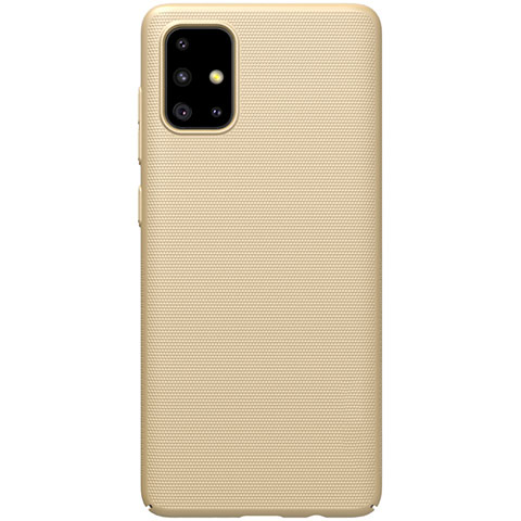 Handyhülle Hülle Hartschalen Kunststoff Schutzhülle Tasche Matt M01 für Samsung Galaxy A71 5G Gold