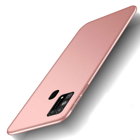 Handyhülle Hülle Hartschalen Kunststoff Schutzhülle Tasche Matt M01 für Samsung Galaxy M21s Rosegold