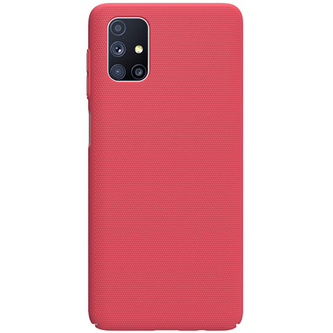 Handyhülle Hülle Hartschalen Kunststoff Schutzhülle Tasche Matt M01 für Samsung Galaxy M51 Rot