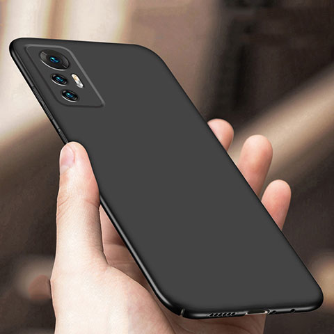 Handyhülle Hülle Hartschalen Kunststoff Schutzhülle Tasche Matt M01 für Xiaomi Mi 12S Pro 5G Schwarz