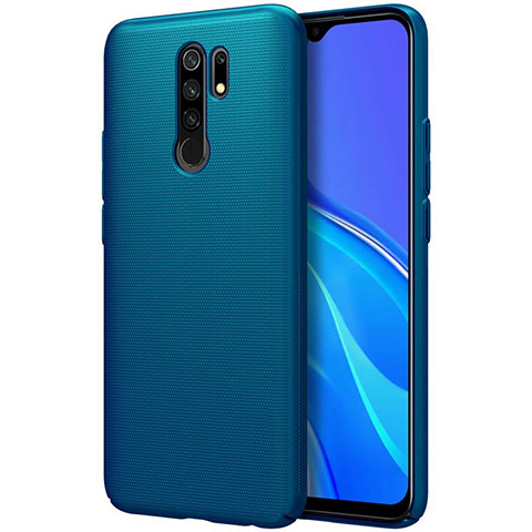 Handyhülle Hülle Hartschalen Kunststoff Schutzhülle Tasche Matt M01 für Xiaomi Redmi 9 Blau