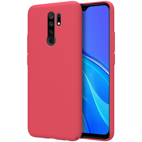 Handyhülle Hülle Hartschalen Kunststoff Schutzhülle Tasche Matt M01 für Xiaomi Redmi 9 Prime India Rot