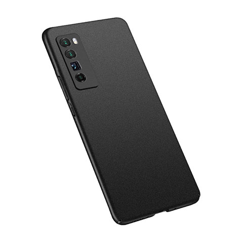 Handyhülle Hülle Hartschalen Kunststoff Schutzhülle Tasche Matt M02 für Huawei Nova 7 Pro 5G Schwarz