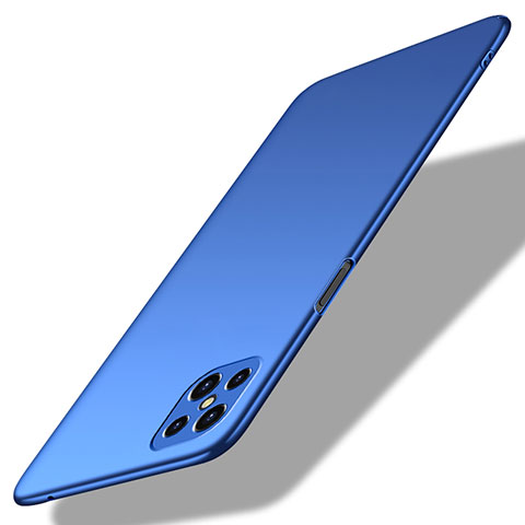 Handyhülle Hülle Hartschalen Kunststoff Schutzhülle Tasche Matt M02 für Oppo A92s 5G Blau